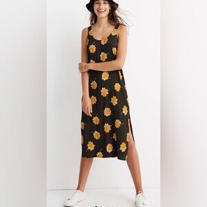 NWT Madewell Tank Midi Dress in Fall Flowers size 6